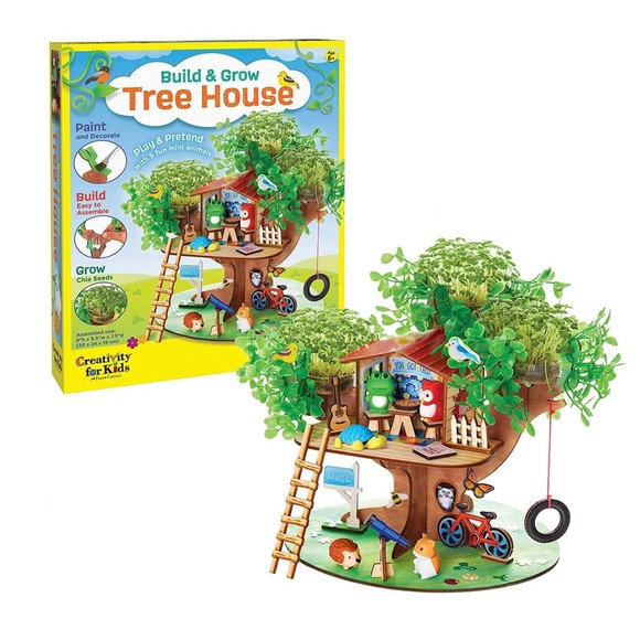 Creativity for Kids Build and Grow Tree House Craft Kit - Treehouse Playset Toy - Picture 1 of 6